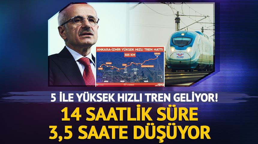 5 ile y&uuml;ksek hızlı tren geliyor! 14 saatlik s&uuml;re 3,5 saate d&uuml;ş&uuml;yor