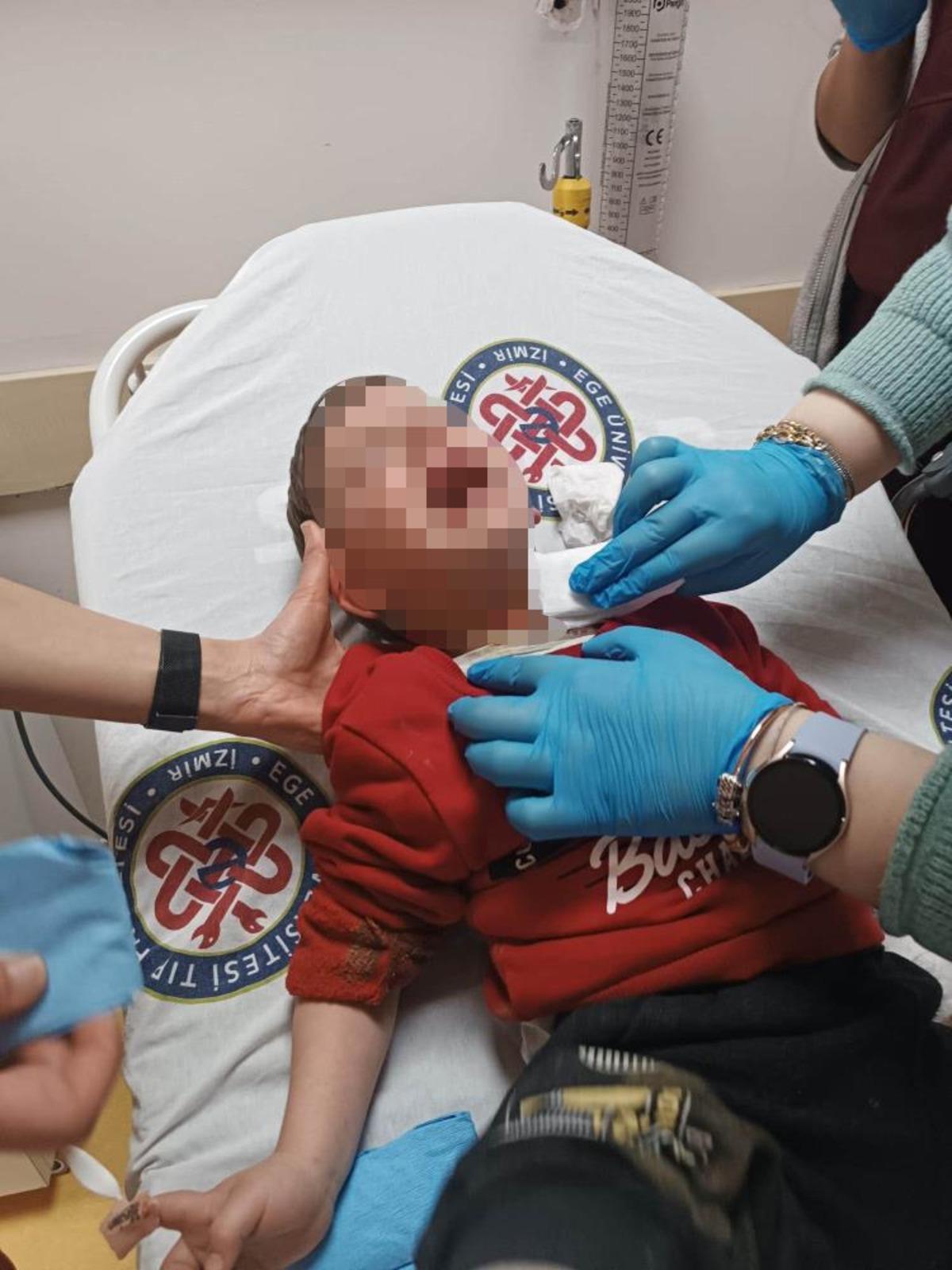 İzmir&rsquo;de parkta 2 yaşındaki &ccedil;ocuğa bı&ccedil;akla saldıran ş&uuml;pheli tutuklandı 1