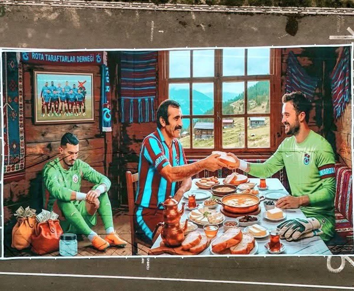 Galatasaray ma&ccedil;ı &ouml;ncesi şehir karıştı! K&ouml;pr&uuml;ye asılan pankart olay oldu: Uğurcan &Ccedil;akır... 5