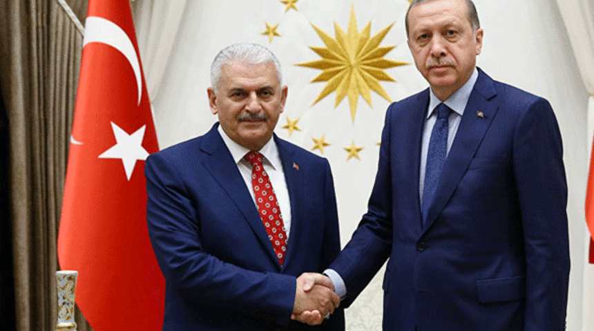 Cumhurbaşkanı Erdoğan ile Başbakan Binali Yıldırım g&ouml;r&uuml;şt&uuml;