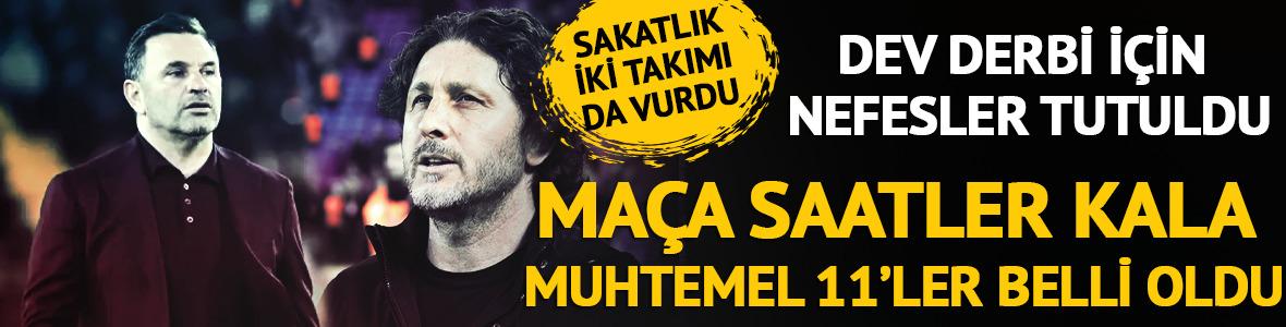 Galatasaray-Trabzonspor ma&ccedil;ı &ouml;ncesi muhtemel 11'ler belli oldu