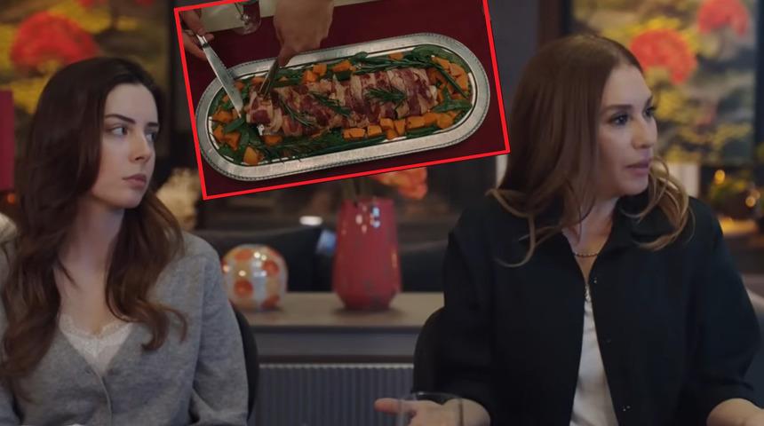 Kızılcık Şerbeti'nde 'domuz eti' g&ouml;ndermesi! O sahne hatırlatıldı! Yorum yağdı