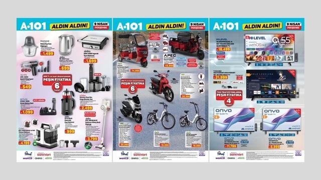 A101'e katlanabilir elektrikli bisiklet geliyor! 9 Nisan 2026 A101 katalog yayınlandı!