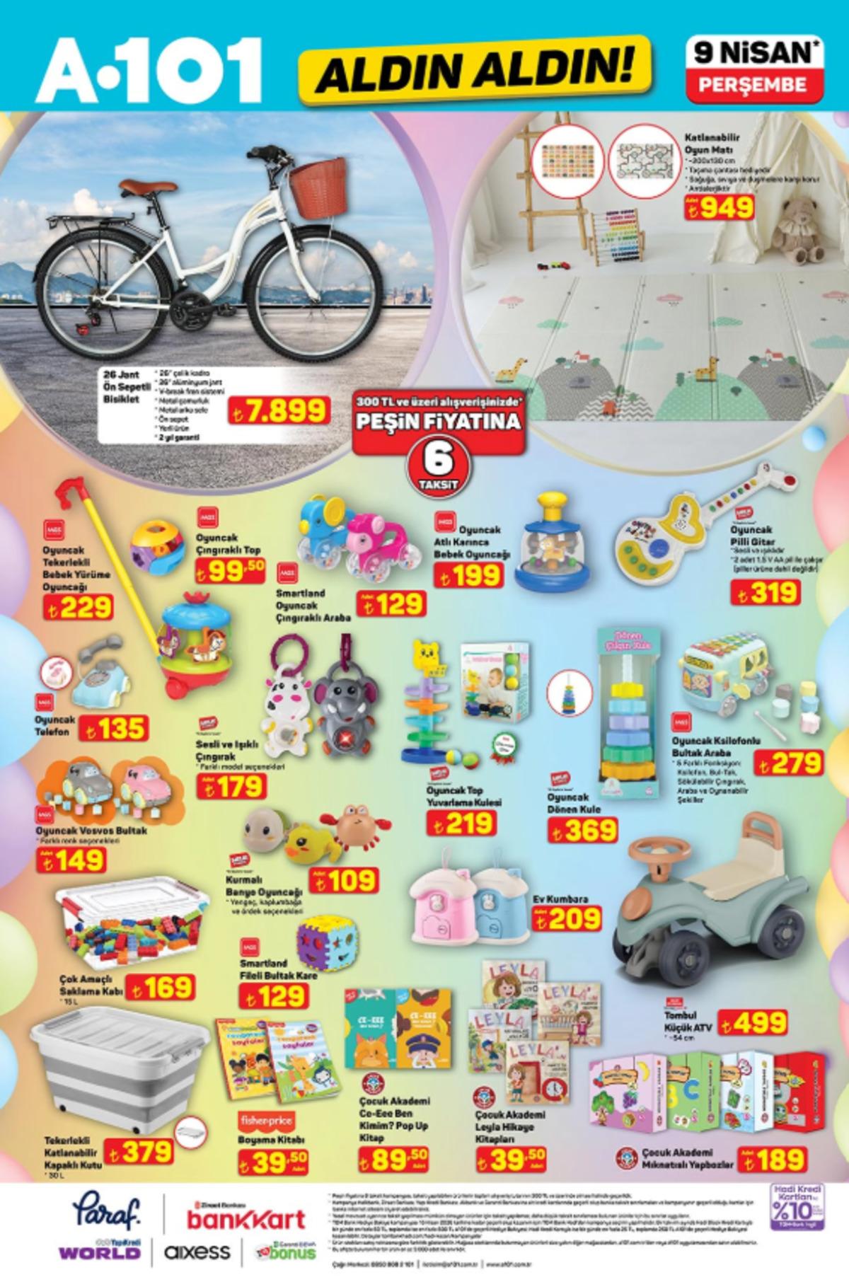 A101 e katlanabilir elektrikli bisiklet geliyor! 9 Nisan 2026 A101 katalog yayınlandı! 14