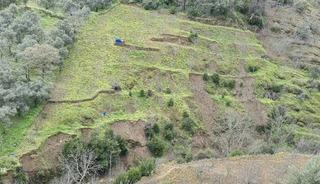 Aydın&rsquo;da sağanak yağışlar sonrası dağlarda heyelan oluştu