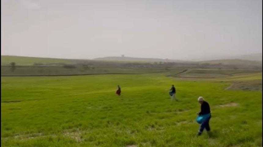 Siirt&rsquo;te &ccedil;ift&ccedil;ilerden zorlu mesai: G&uuml;breleme eski usulle yapıldı