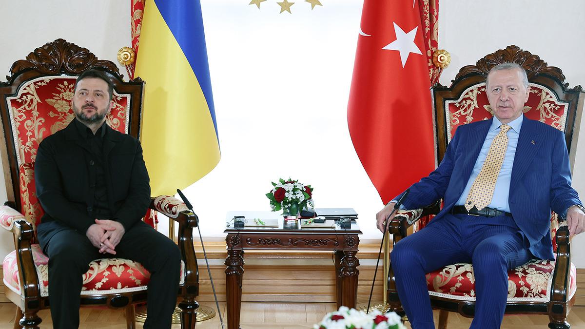 Cumhurbaşkanı Erdoğan ve Zelenskiy g&ouml;r&uuml;şmesi başladı 1