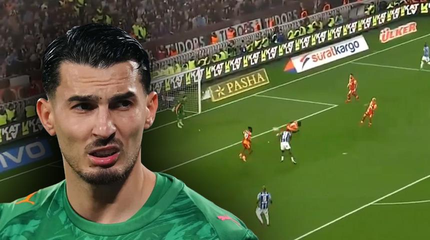 Uğurcan &Ccedil;akır'dan Trabzonspor ma&ccedil;ında k&ouml;t&uuml; rekor! Hen&uuml;z &uuml;&ccedil;&uuml;nc&uuml; dakikada bu sezon bir ilk yaşadı