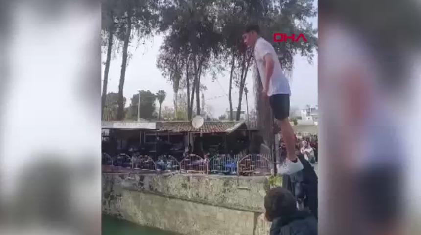 Berdan &Ccedil;ayı'na atlayan gen&ccedil; suda kayboldu! Ekipler seferber oldu