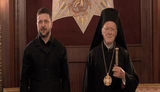 Zelenskiy Fener Rum Ortodoks Patrikhanesi'ni ziyaret etti