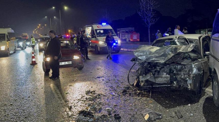 Samsun'da zincirleme trafik kazası: 6 yaralı