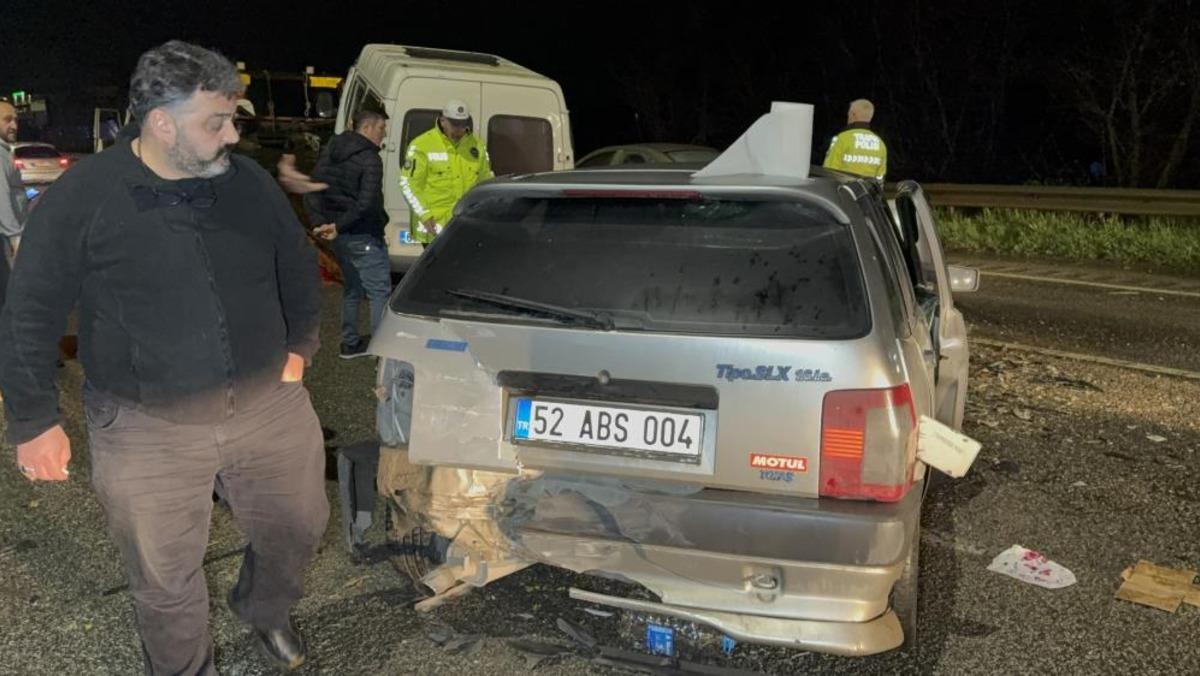 Samsun da zincirleme trafik kazası: 6 yaralı 2