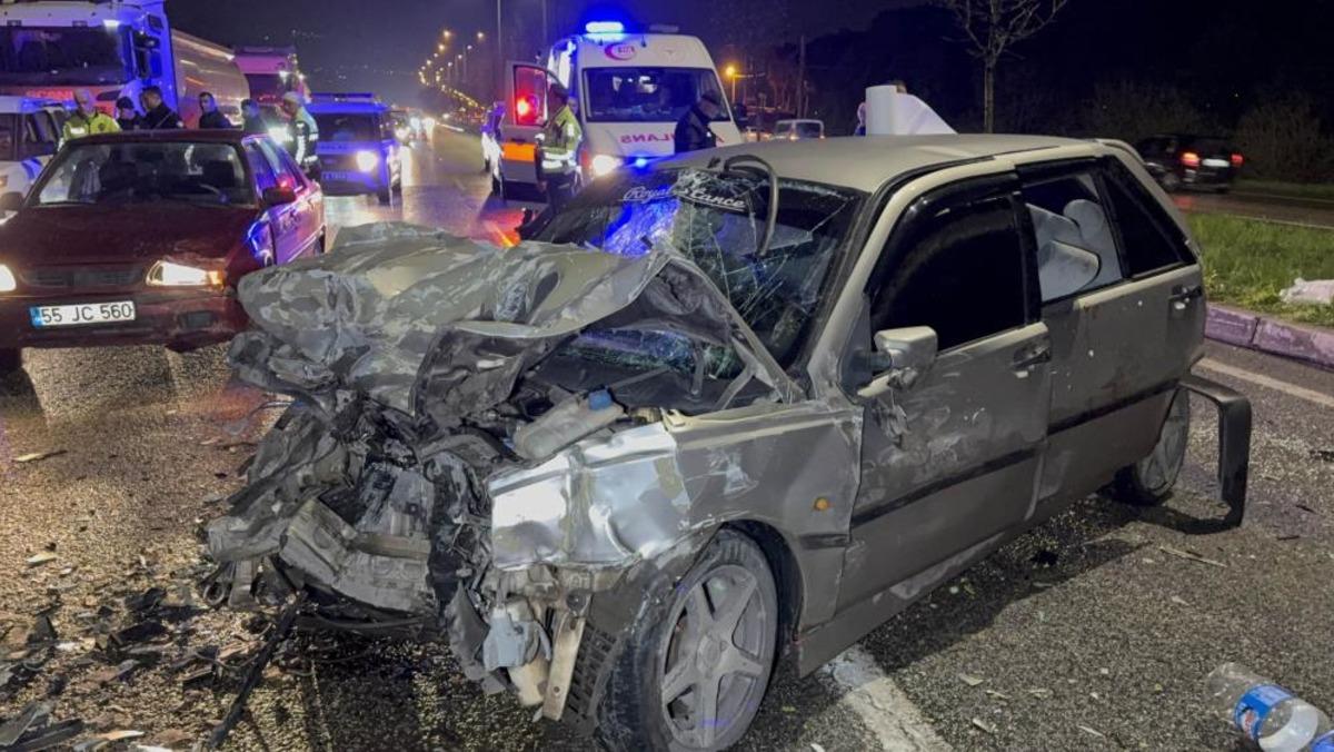 Samsun da zincirleme trafik kazası: 6 yaralı 4