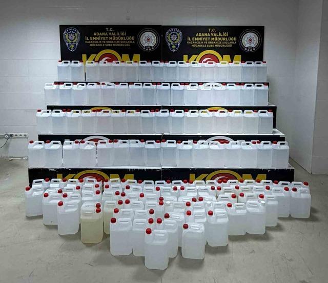 Adana’da sahte alkol operasyonu: 1 ton etil alkol ele geçirildi 1