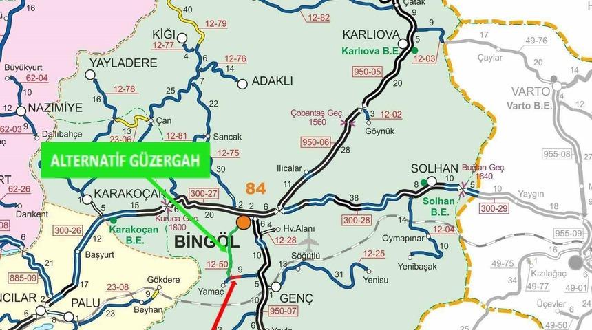 Bing&ouml;l&rsquo;de heyelan tehlikesi