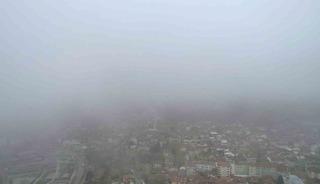 Bursa&rsquo;da şehrin &uuml;zerine sis &ccedil;&ouml;kt&uuml;