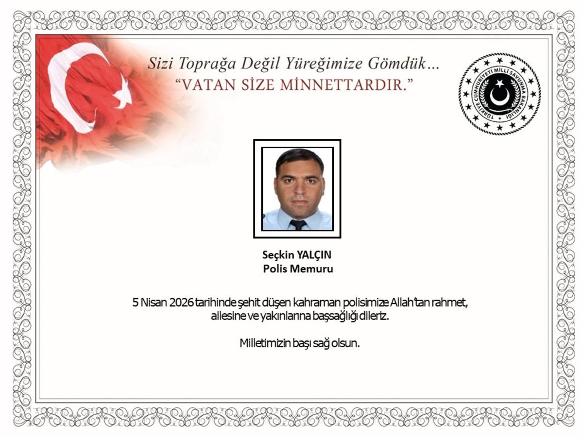 Polis memuru Se&ccedil;kin Yal&ccedil;ın şehit olmuştu! Peş peşe taziye mesajları geldi 2