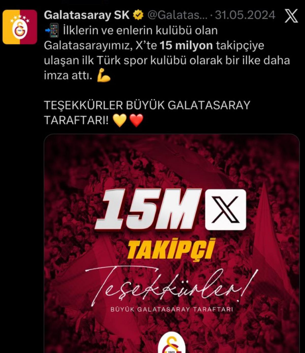 Galatasaray ın X hesabına ne oldu? 1 gecede 3 milyon takip&ccedil;i kaybettiler 2
