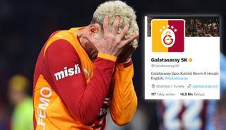 Galatasaray'ın X hesabına ne oldu? 1 gecede 3 milyon takip&ccedil;i kaybettiler