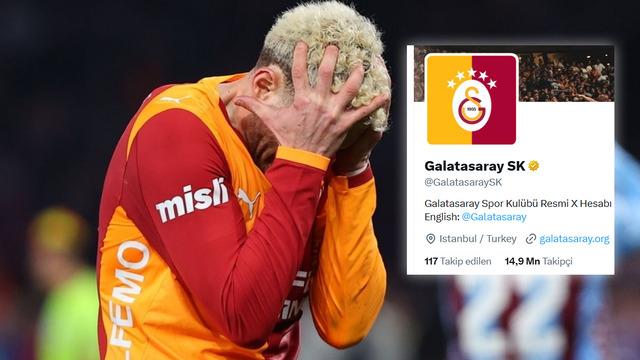 Galatasaray'ın X hesabına ne oldu? 1 gecede 3 milyon takipçi kaybettiler