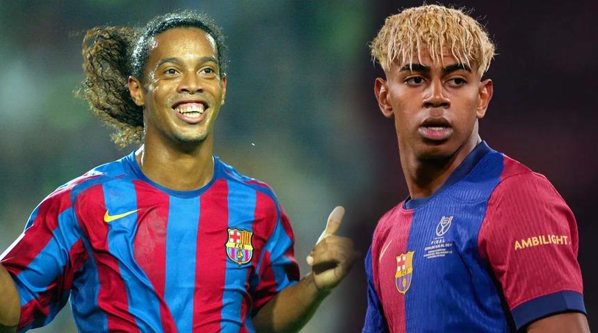 Ronaldinho'dan Lamine Yamal'ın 10 numaralı formayı giymesi hakkında a&ccedil;ıklama!