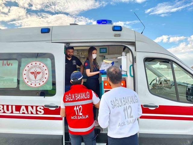Kalp hastası bebek ambulans u&ccedil;akla İstanbul&rsquo;a sevk edildi 2