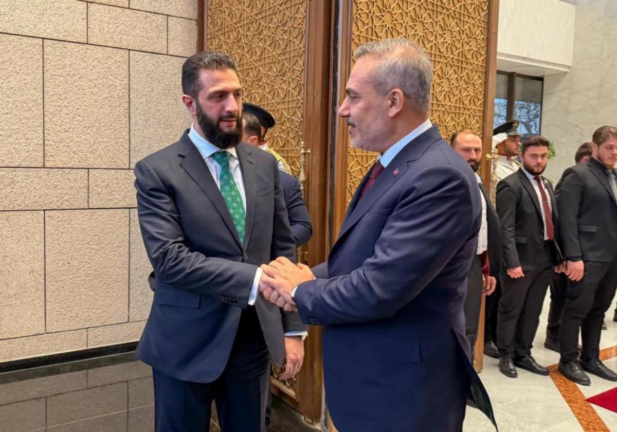 Dışişleri Bakanı Fidan, Suriye Devlet Başkanı eş-Şara ile bir araya geldi 2