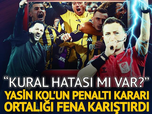 Yasin Kol'un penaltı kararı derbiye damga vurdu! Ortalık karıştı
