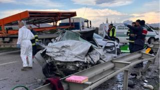 Eskişehir-Ankara yolunda korkunç kaza: 4 kişi hayatını kaybetti: 2 ağır yaralı