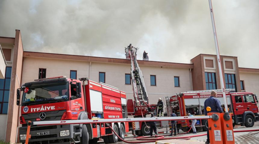 Bursa'da hastane yangını!