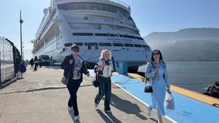 Astoria Grande kruvaziyeri 907 yolcusuyla Amasra'ya geldi