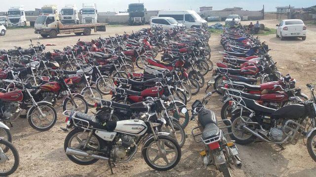 Şanlıurfa'da 62 çalıntı motosiklet ele geçirildi