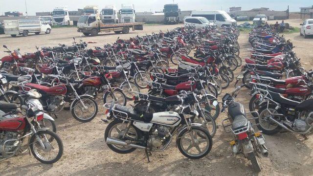 Şanlıurfa'da 62 çalıntı motosiklet ele geçirildi