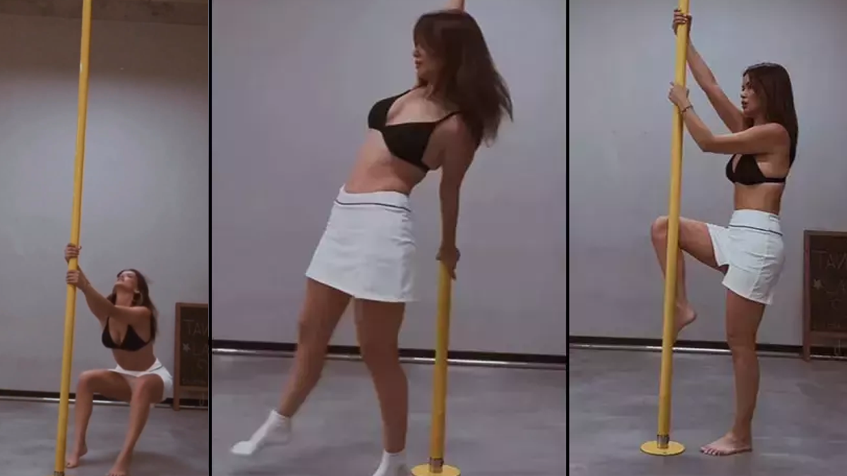 Rolü için direk dansı öğrendi! Zorlandığı anları paylaştı