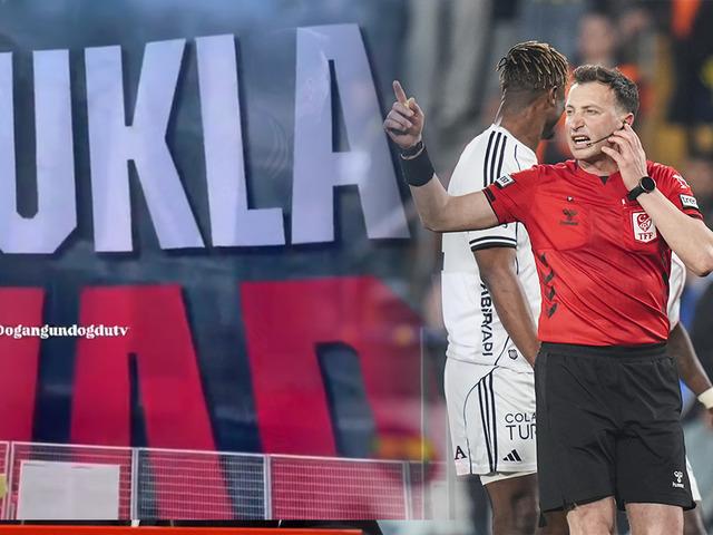 Beşiktaş stadının dışında dev pankart! G&ouml;renler şaşkına d&ouml;nd&uuml;