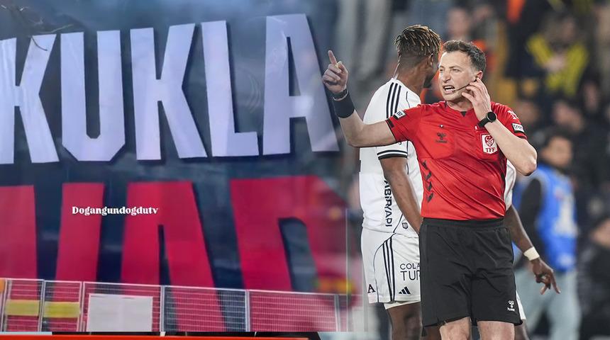 Fenerbah&ccedil;e derbisinin yankıları s&uuml;r&uuml;yor! Stadyumun dışına dev pankart: G&ouml;renler şaşkına d&ouml;nd&uuml;