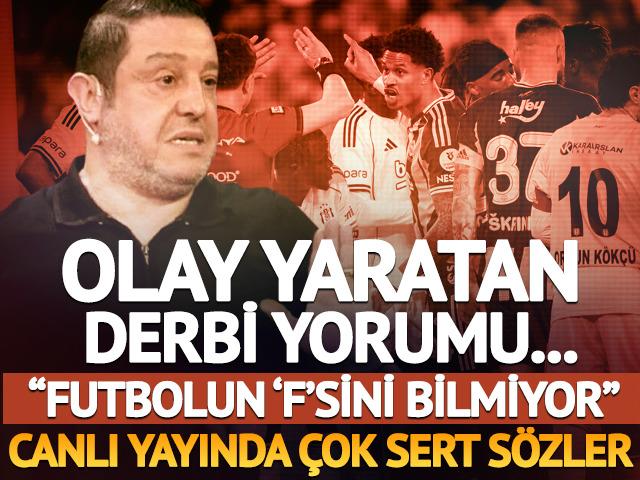 Nihat Kahveci'nin derbi yorumu olay yarattı! Canlı yayında &ccedil;ok sert s&ouml;zler: "Futbolun 'F'sini bilmiyor"