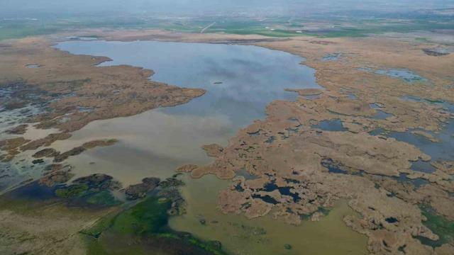 Eber Gölü’nde su seviyesi gözle görülür şekilde arttı