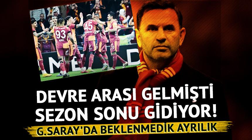 G.Saray'da beklenmedik ayrılık! Devre arasında gelmişti, sezon sonu g&ouml;nderiliyor