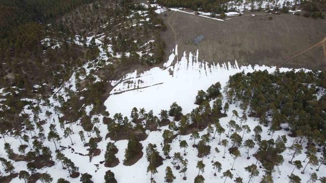 Yozgat&rsquo;ın y&uuml;kseklerinde kış ve bahar bir arada yaşanıyor 5