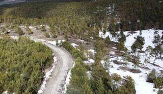 Yozgat&rsquo;ın y&uuml;kseklerinde kış ve bahar bir arada yaşanıyor