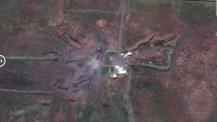 Suriye’de vurulan tesisler uydudan görüntülendi!  G4