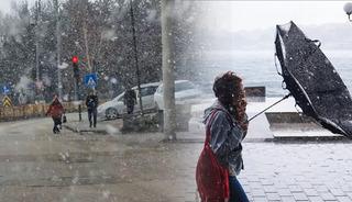 Bir ilimizde kar yağdı, AKOM uyardı! Kış geri geliyor