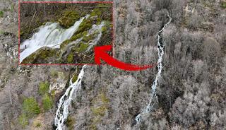 Dağın ortasından fışkırıyor, kaynağı bir t&uuml;rl&uuml; bulunamıyor!