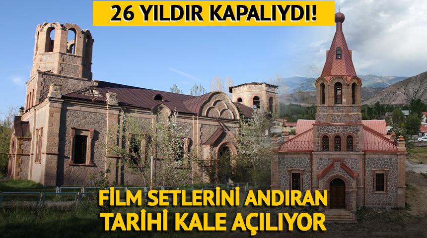 26 yıldır kapalıydı! Film setlerini andıran tarihi kale a&ccedil;ılıyor