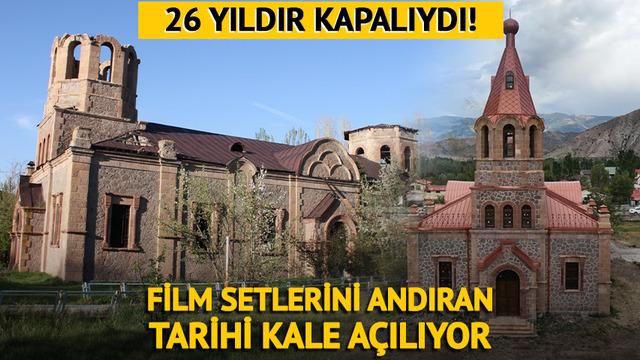26 yıldır kapalıydı! Film setlerini andıran tarihi kale açılıyor