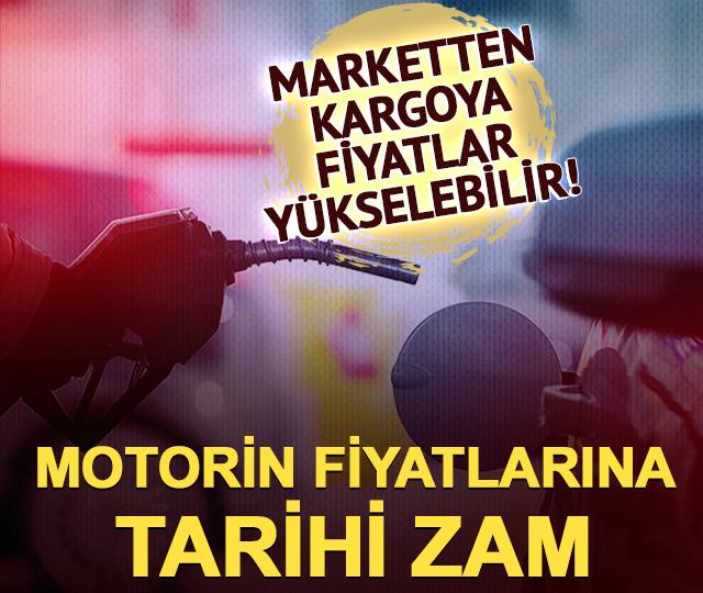 Motorine 7 TL 80 kuruş zam: Marketten kargoya fiyatlar yükselir