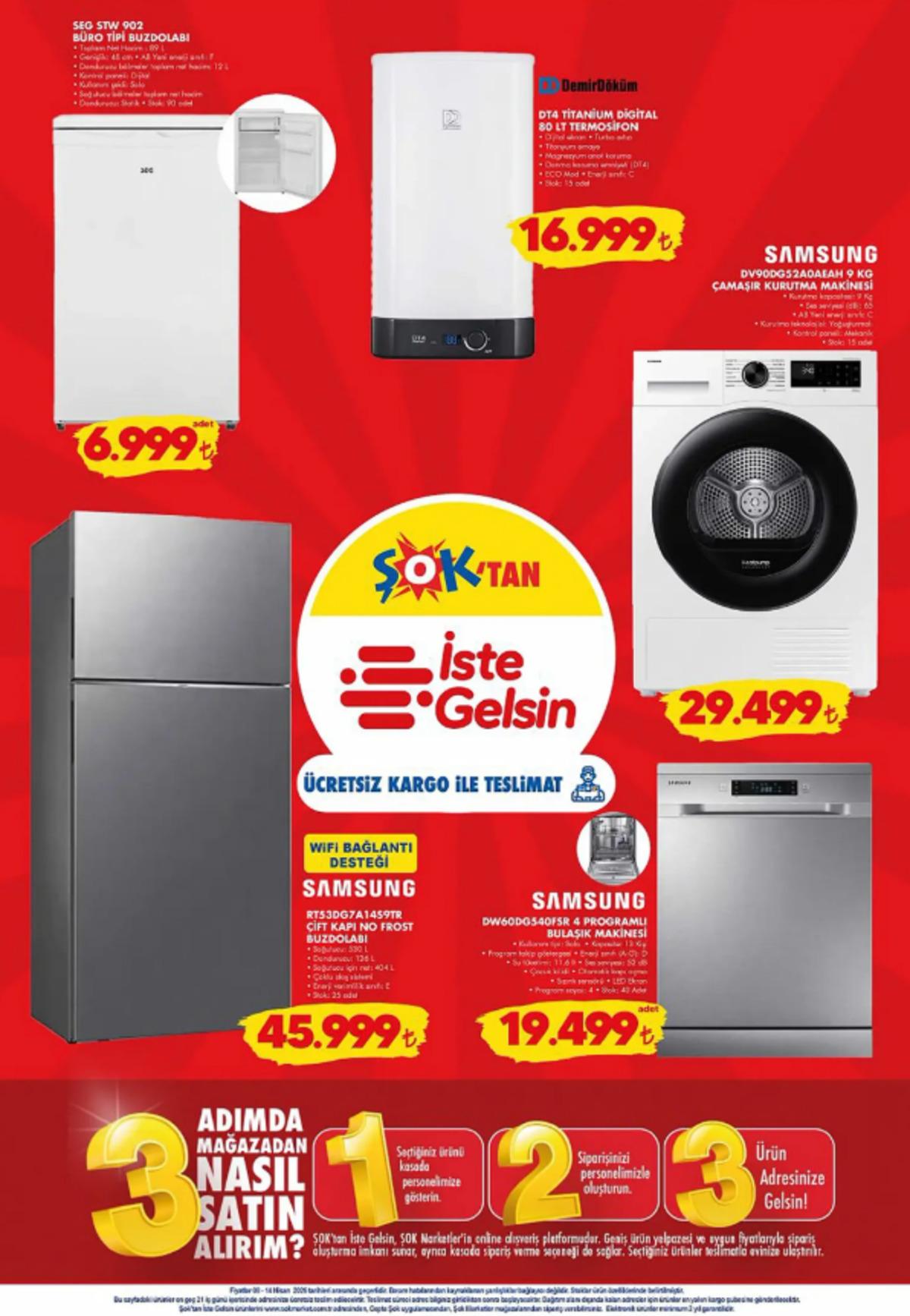 ŞOK a Samsung çift kapı buzdolabı geliyor! 8 Nisan 2026 ŞOK aktüel katalog yayınlandı! 8