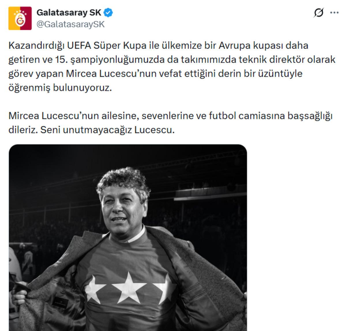 Futbol efsanesi Mircea Lucescu hayatını kaybetti! Son maçına Benim orada bir parçam var dediği İnönü de çıktı... 5