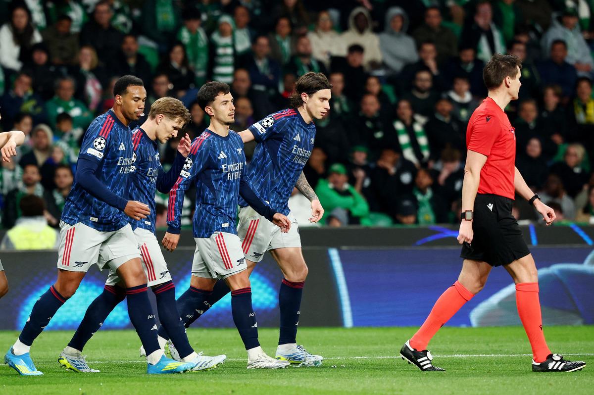 Arsenal son nefeste g&uuml;ld&uuml;! Sporting Lizbon deplasmanında Havertz hayat verdi... 1